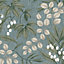 Superfresco Easy Duck Egg Floral Embossed Wallpaper