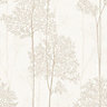 Superfresco Easy Eternal Cream Foliage Glitter effect Wallpaper