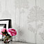 Superfresco Easy Eternal White Foliage Glitter effect Wallpaper