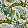 Superfresco Easy Flow Green & pink Leaves Smooth Wallpaper