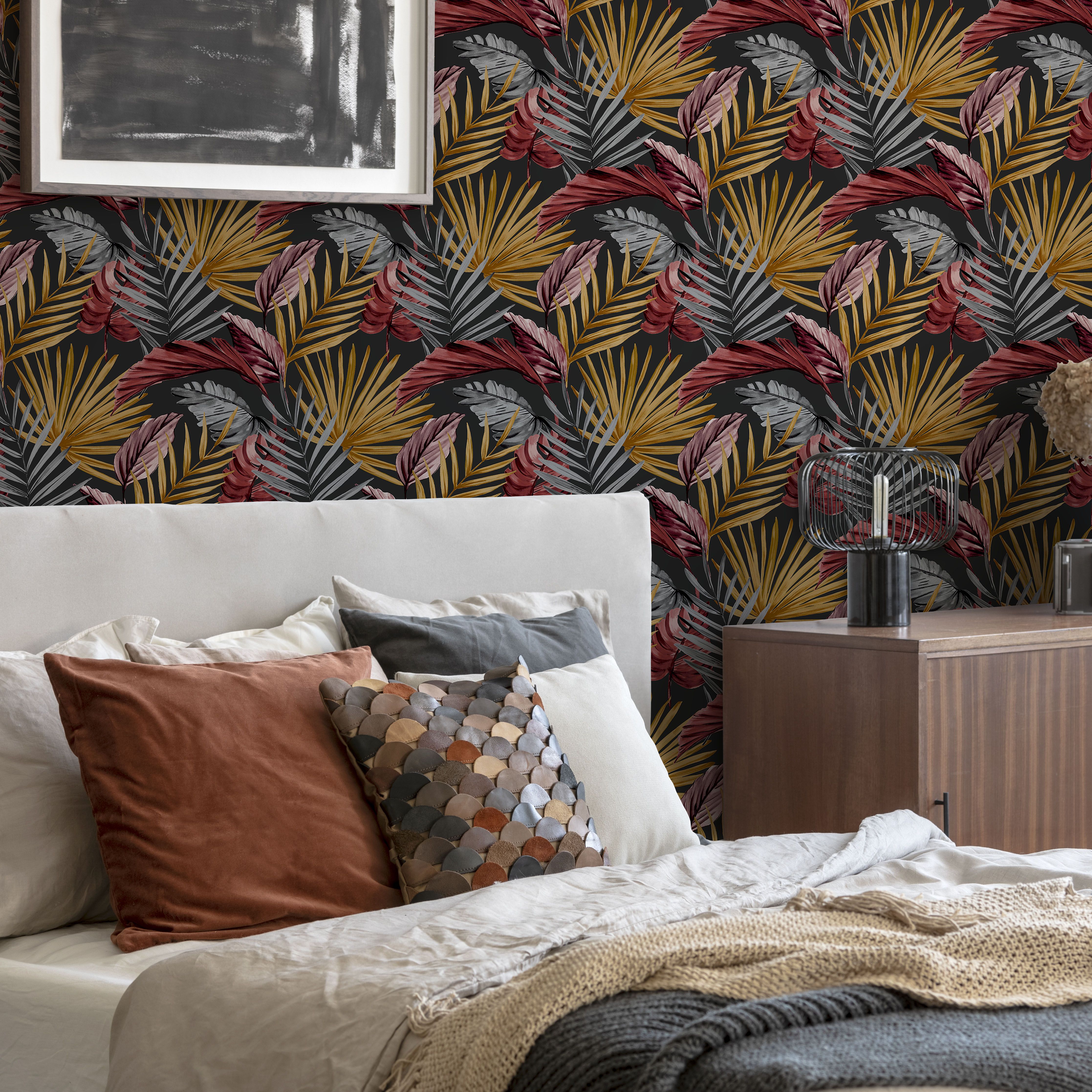 Superfresco Easy Flow Multicolour Leaves Smooth Wallpaper