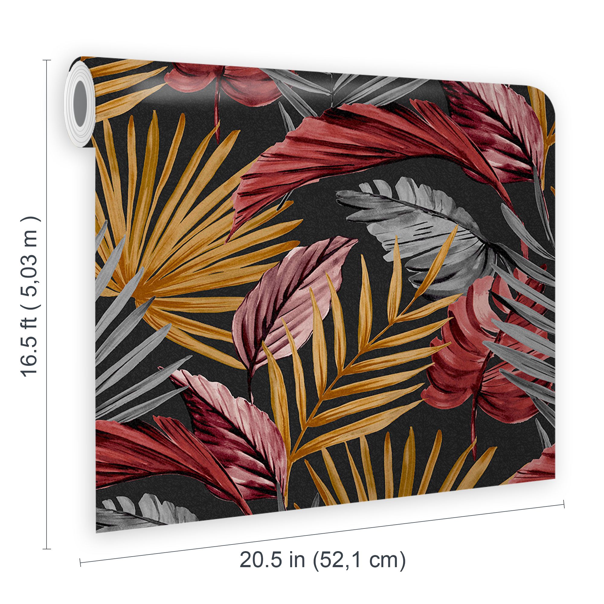 Superfresco Easy Flow Multicolour Leaves Smooth Wallpaper
