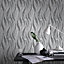 Superfresco Easy Geneva Glitter effect Leaf Embossed Wallpaper