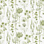 Superfresco Easy Green Floral Smooth Wallpaper