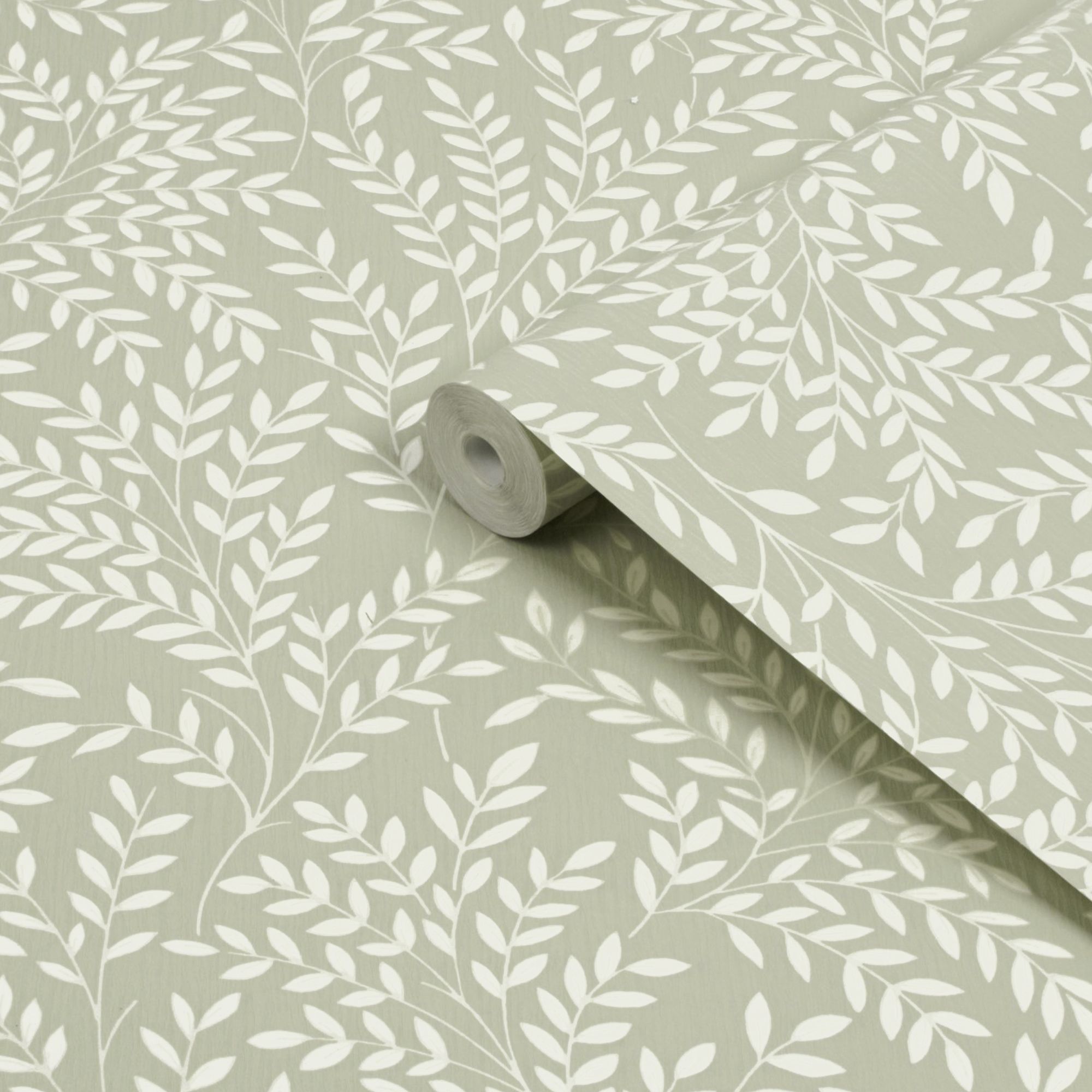 Superfresco Easy Green Leaves Textured Wallpaper | DIY At B&Q