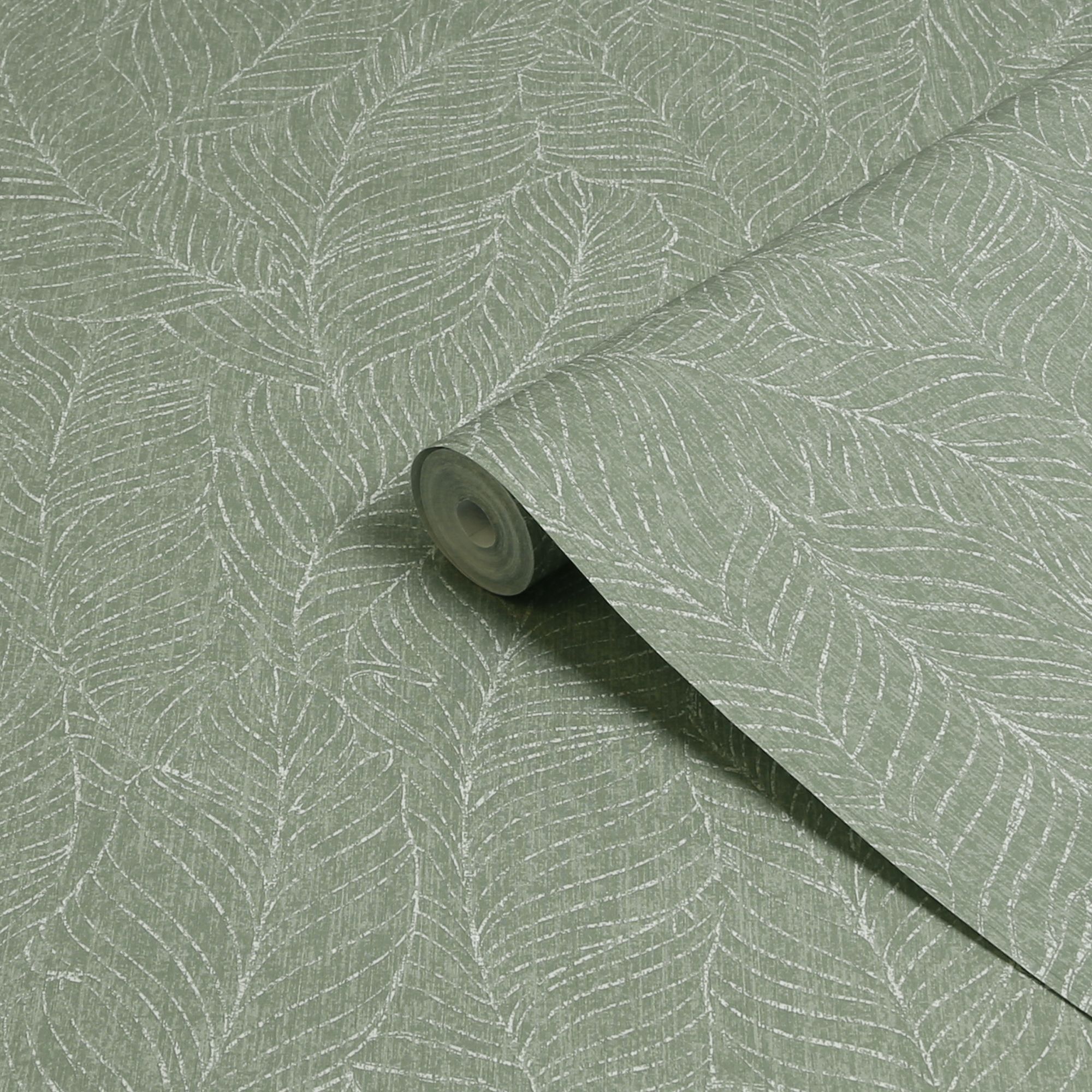 Superfresco Easy Green Supple Leaves Smooth Wallpaper DIY at B&Q