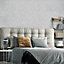 Superfresco Easy Grey Fabric effect Geometric Textured Wallpaper Sample