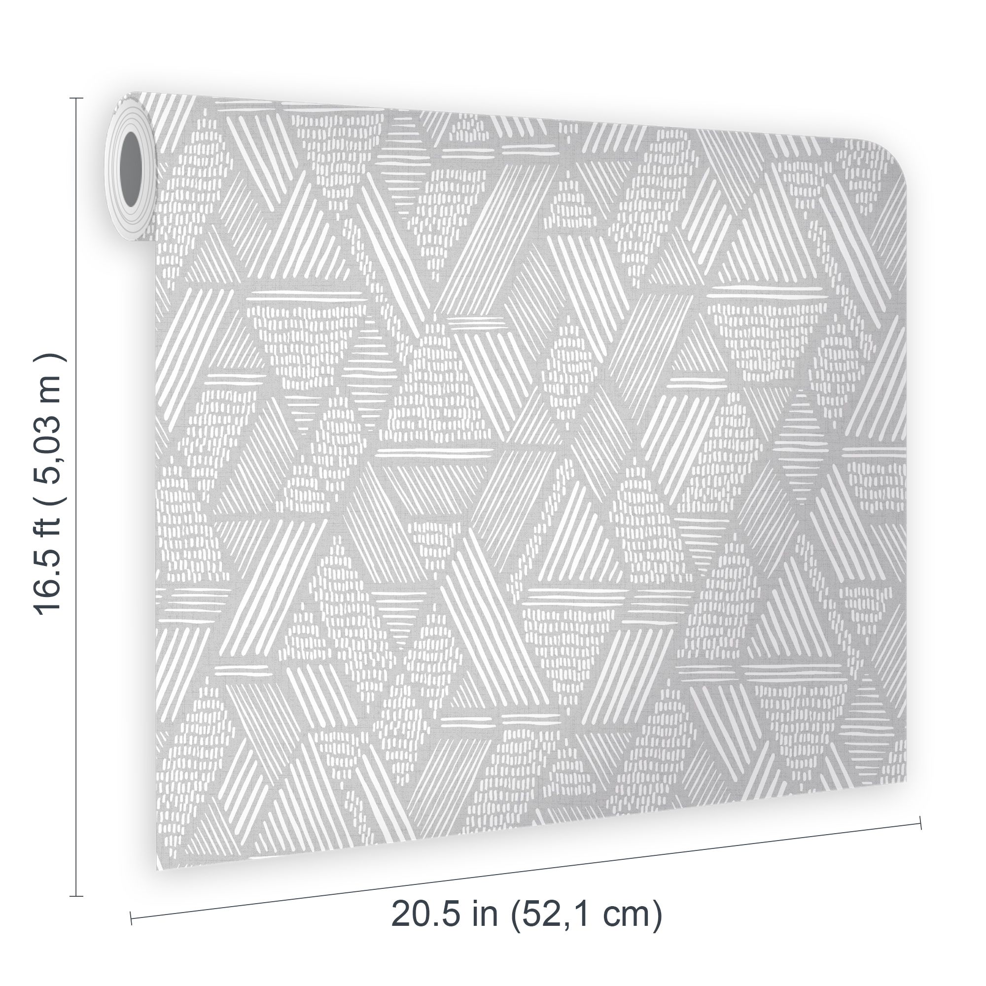 Superfresco Easy Grey Fabric effect Geometric Textured Wallpaper