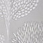 Superfresco Easy Grey Floral Glitter effect Textured Wallpaper