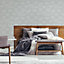 Superfresco Easy Grey Glitter effect Floral Blown Wallpaper Sample
