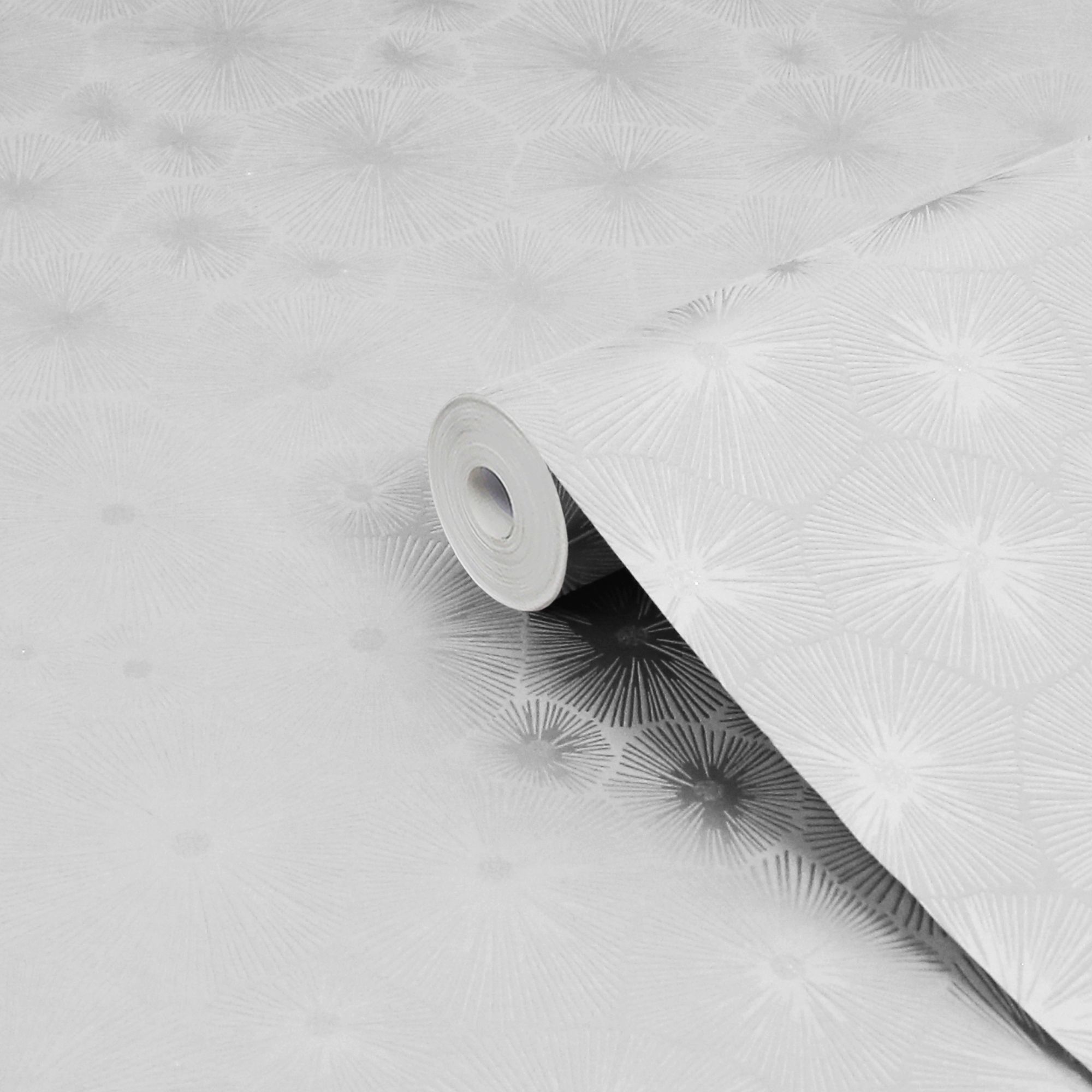 Superfresco Easy Grey Glitter effect Geometric Textured Wallpaper DIY