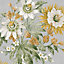 Superfresco Easy Grey & ochre Floral Smooth Wallpaper Sample