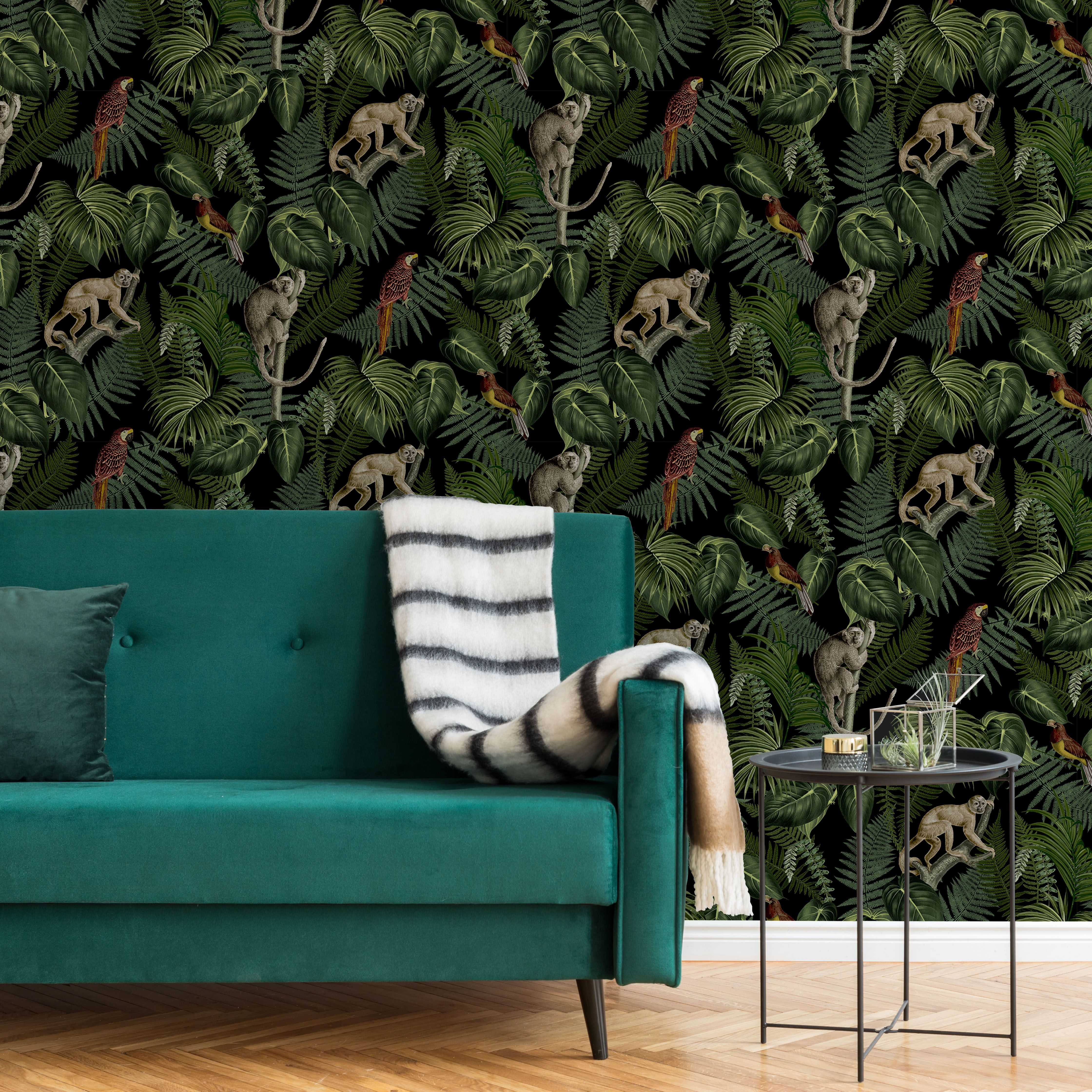 Superfresco Easy Into the jungle Black Smooth Wallpaper