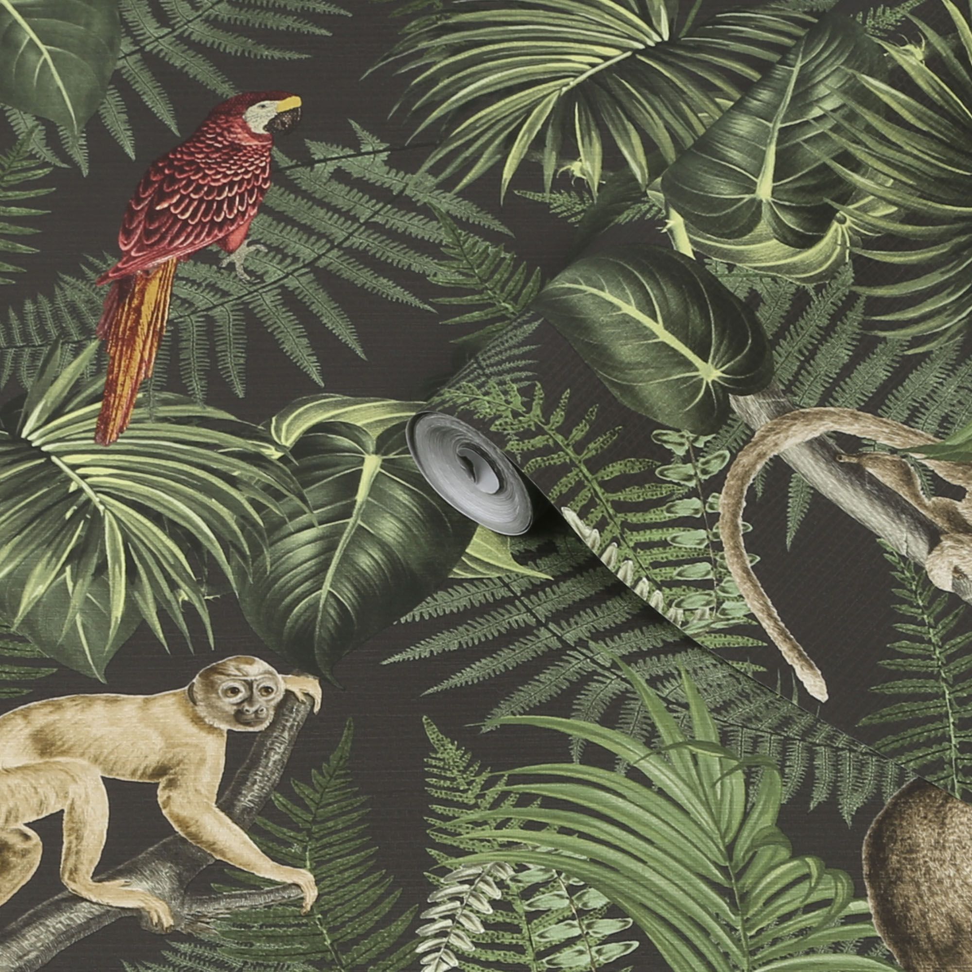 Superfresco Easy Into the jungle Black Smooth Wallpaper