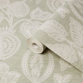 Superfresco Easy Jacobean Sage Smooth Wallpaper