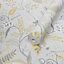 Superfresco Easy Kellie Grey & yellow Foliage Smooth Wallpaper Sample