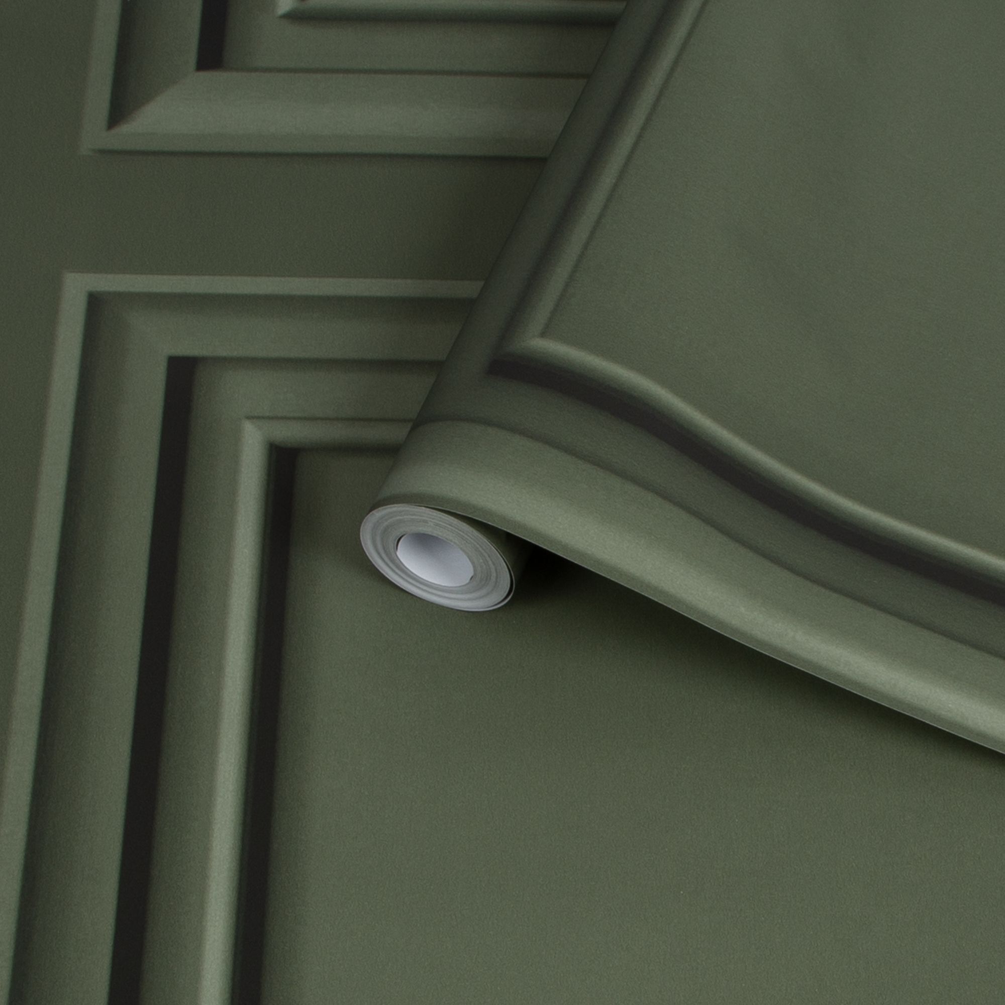 Superfresco Easy Khaki Panel Wood effect Smooth Wallpaper DIY at B&Q