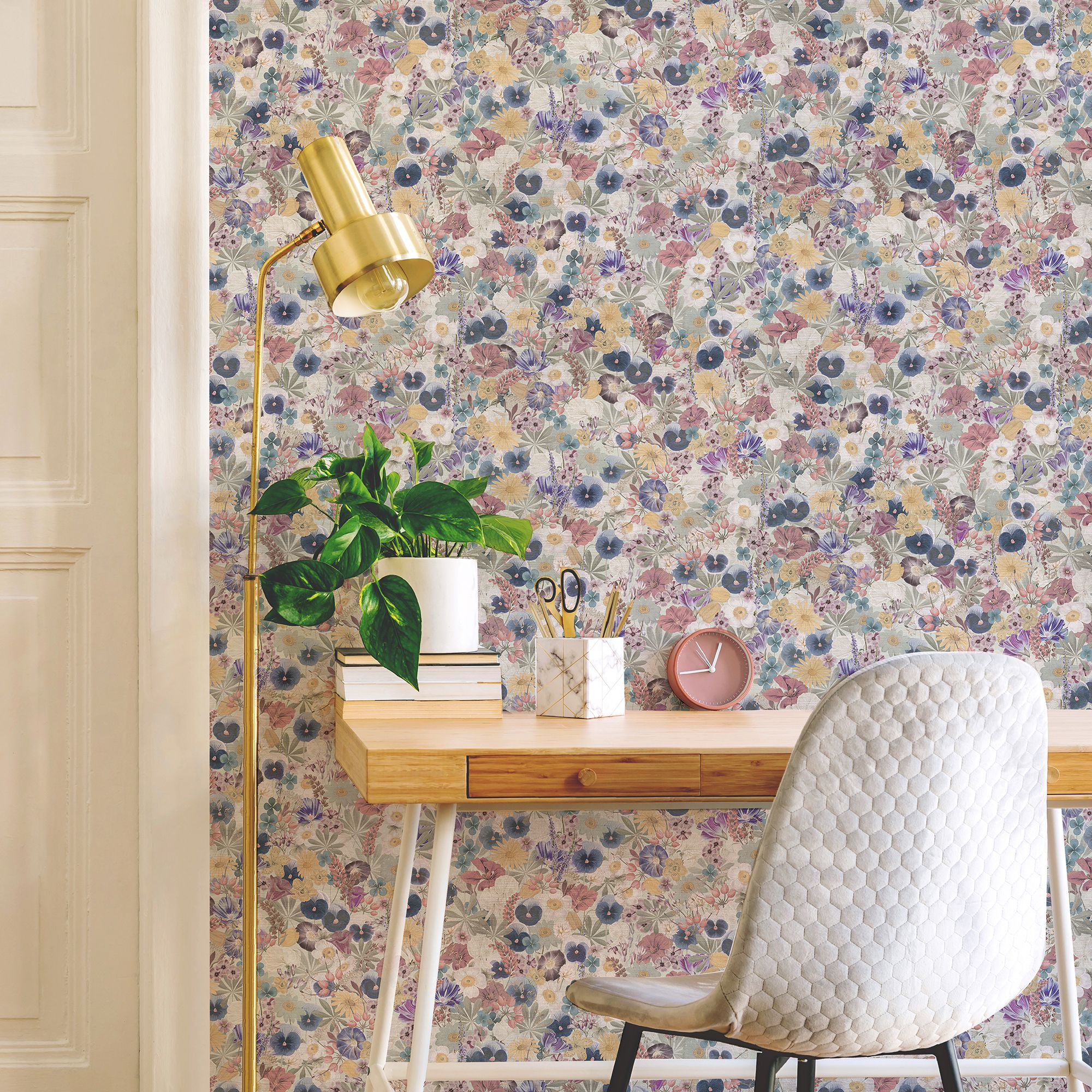 Superfresco Easy Light Flowerbed Patterned Smooth Wallpaper