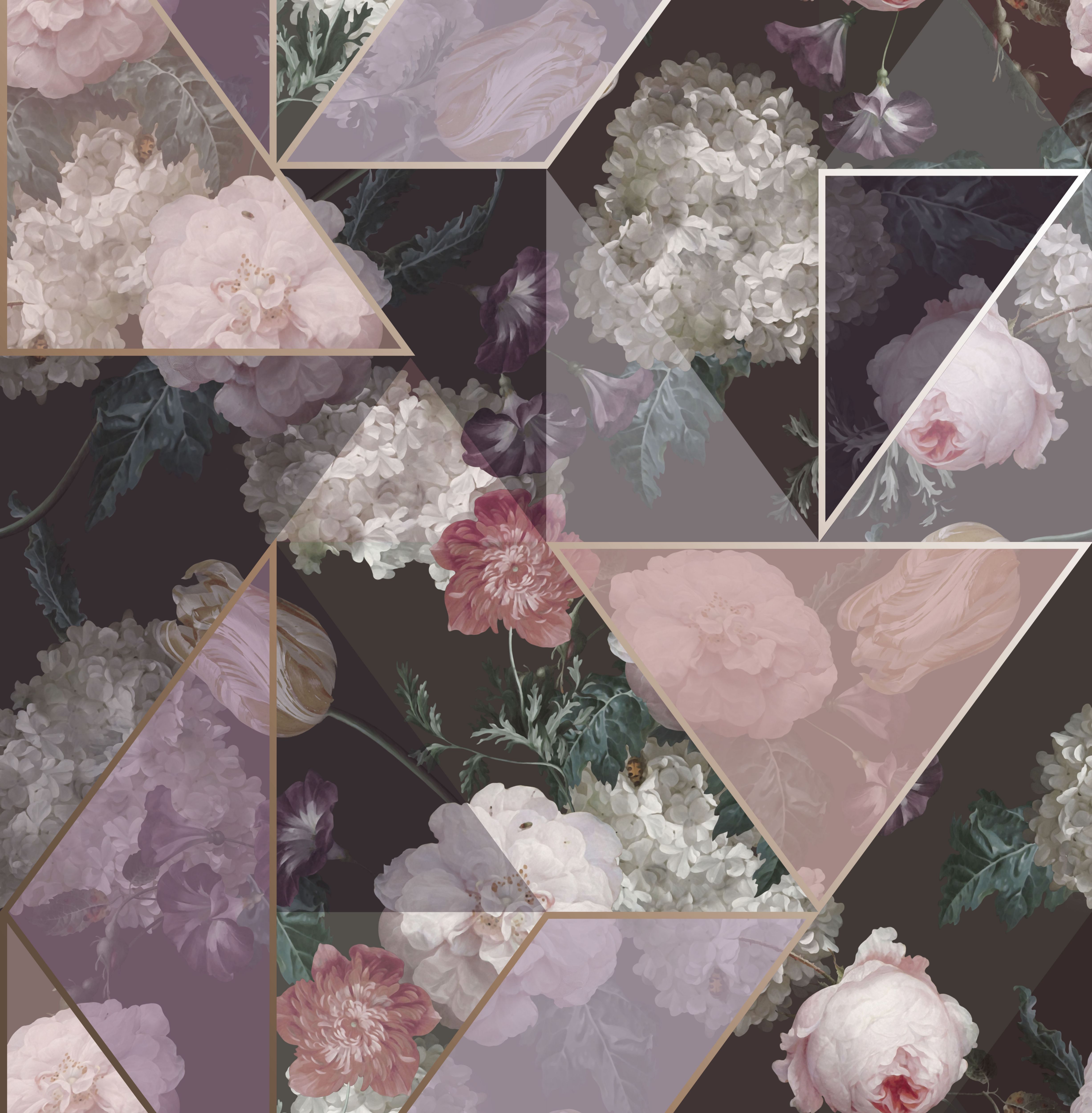 Superfresco Easy Medley fig Purple Geometric Smooth Wallpaper
