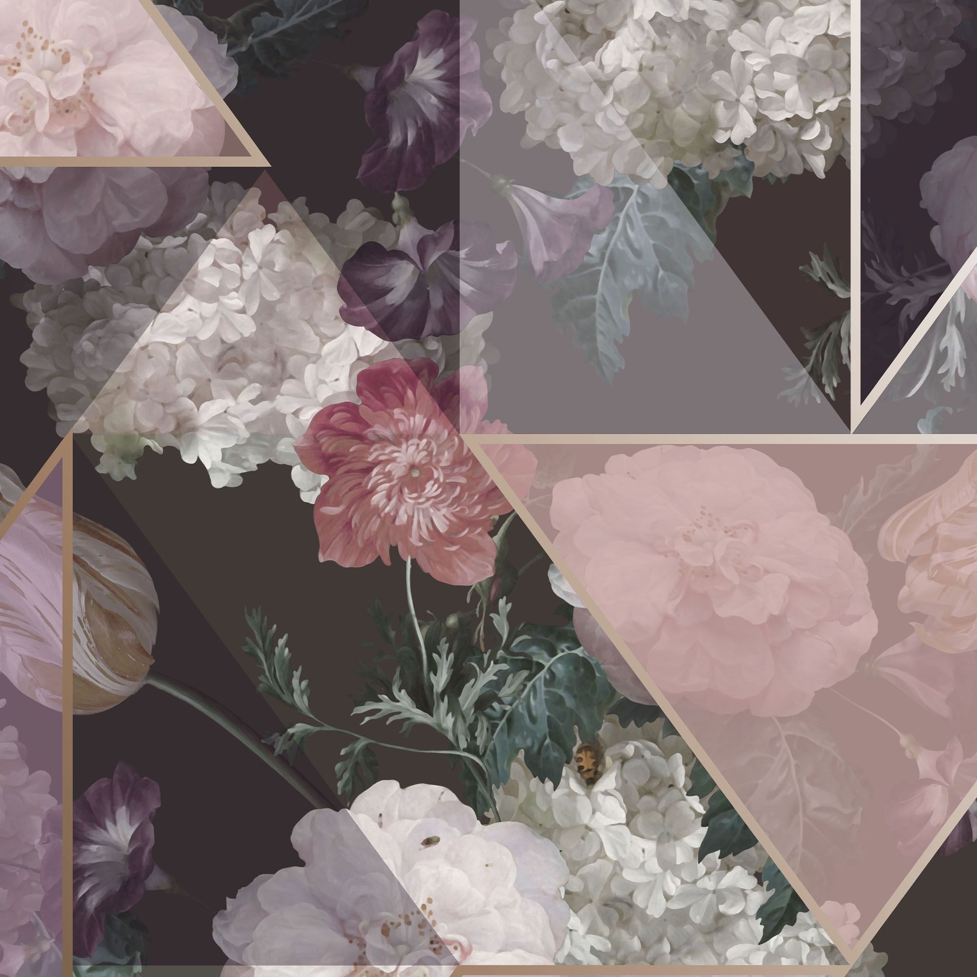 Superfresco Easy Medley fig Purple Geometric Smooth Wallpaper