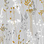 Superfresco Easy Megan Grey & yellow Floral Textured Wallpaper Sample