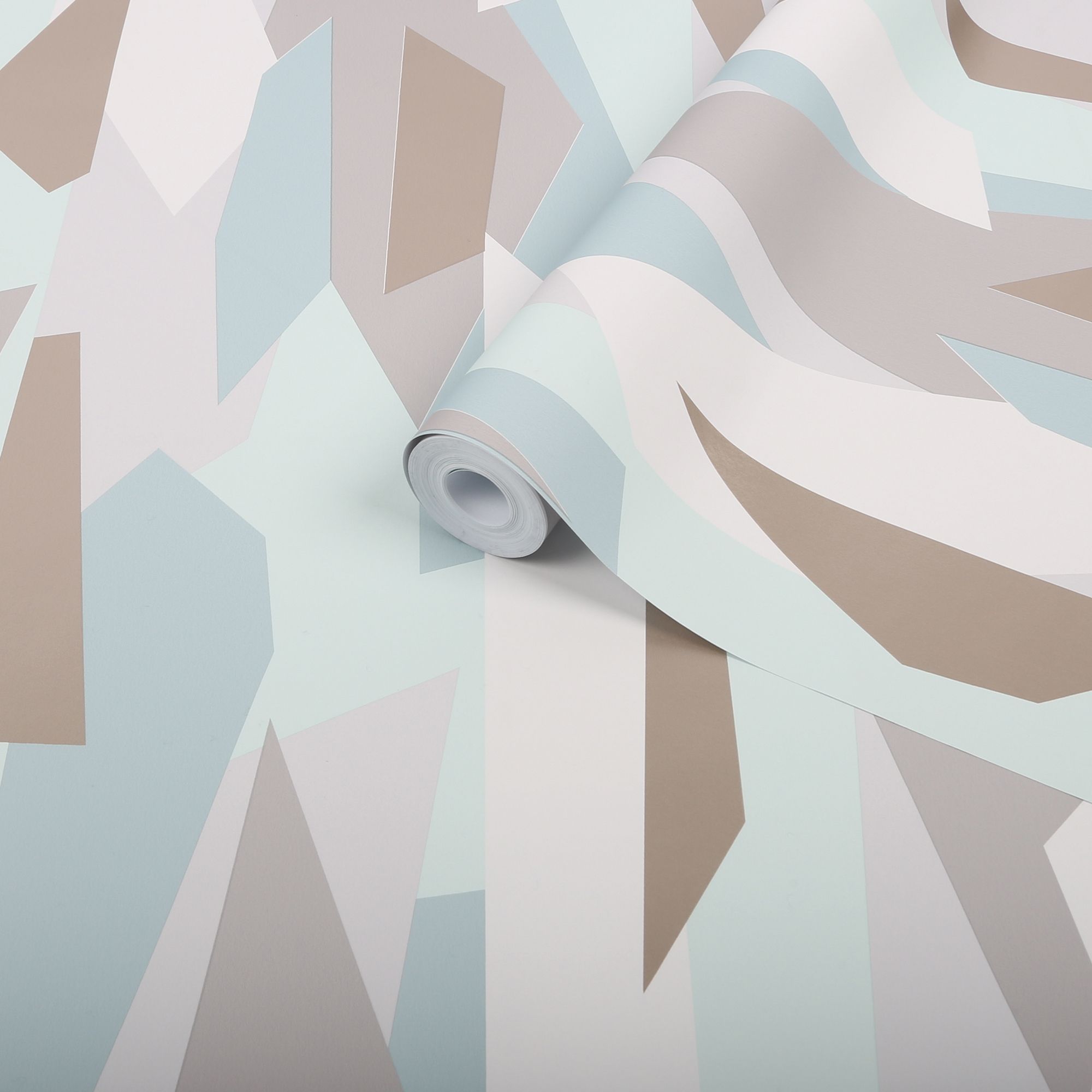 Superfresco Easy Mint Gold effect Geometric Smooth Wallpaper