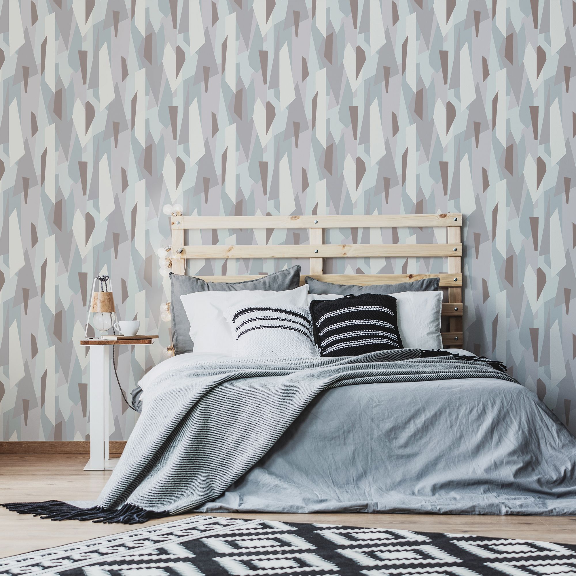 Superfresco Easy Mint Gold effect Geometric Smooth Wallpaper