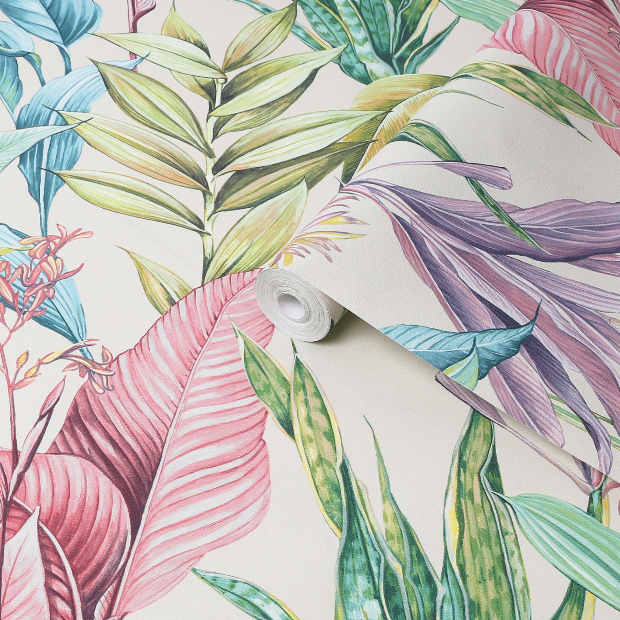 Superfresco Easy Multicolour Floral Smooth Wallpaper Sample DIY at B&Q