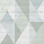 Superfresco Easy Narvik Green & grey Geometric block Wallpaper