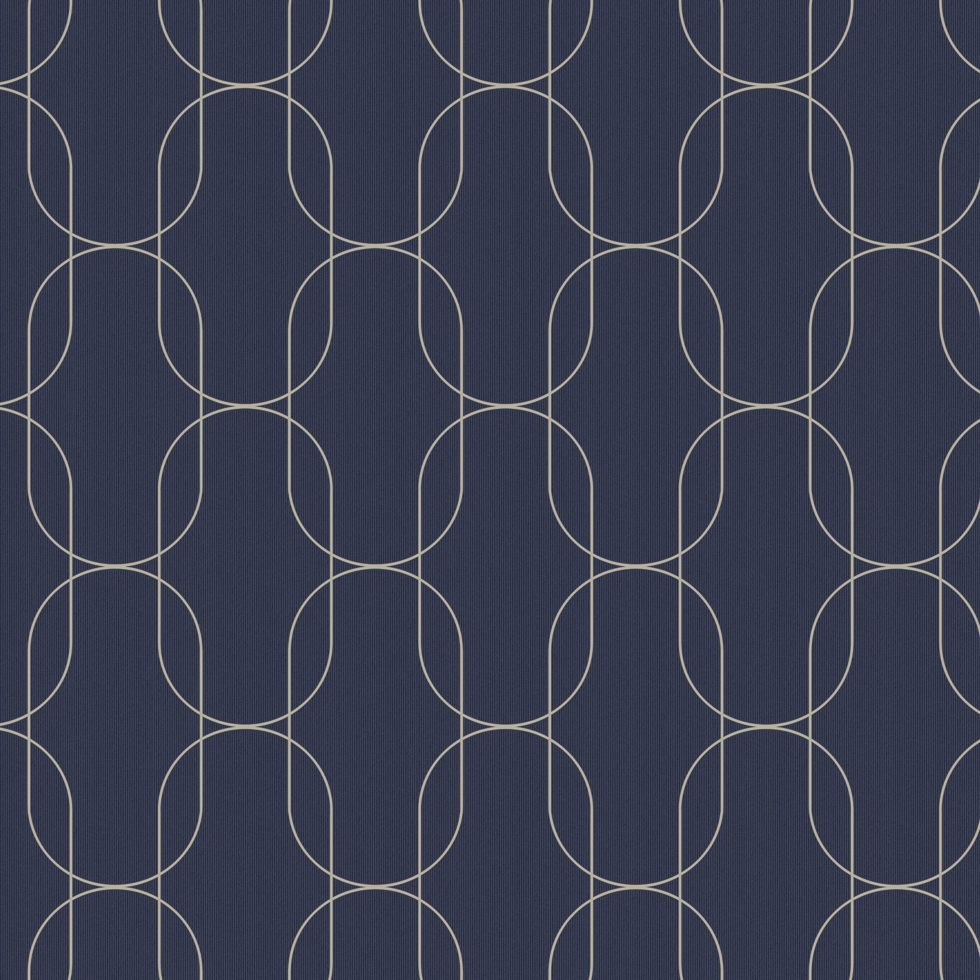 Superfresco Easy Navy Metallic effect Geometric Textured Wallpaper Sample