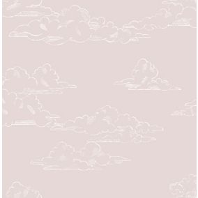 Superfresco Easy Pink Clouds Smooth Wallpaper