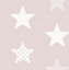 Superfresco Easy Pink Stars Smooth Wallpaper