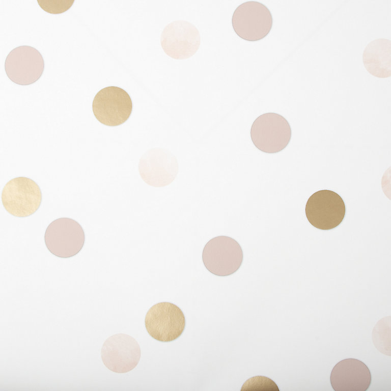 Superfresco Easy Pink & white Dotty Gold effect Smooth Wallpaper | DIY at  B&Q