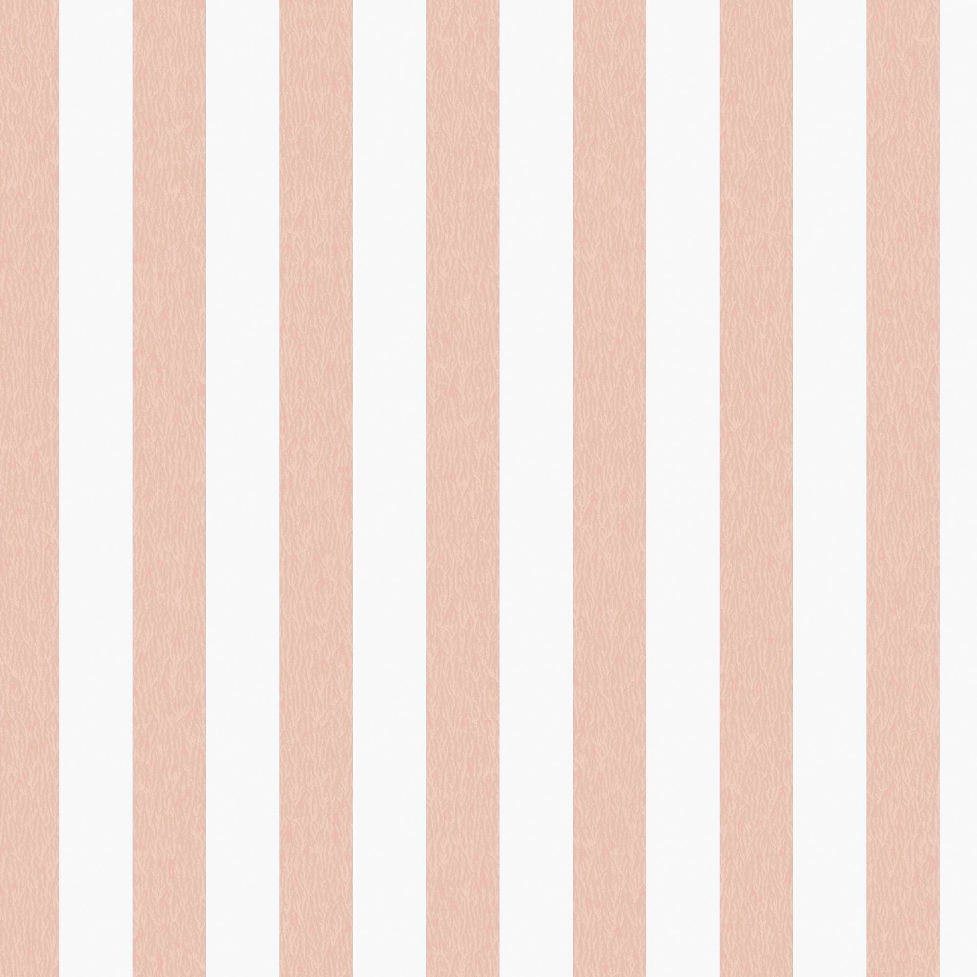Superfresco Easy Pink & White Stripe Classic Smooth Wallpaper