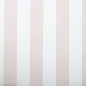 Superfresco Easy Pink & white Stripe Smooth Wallpaper