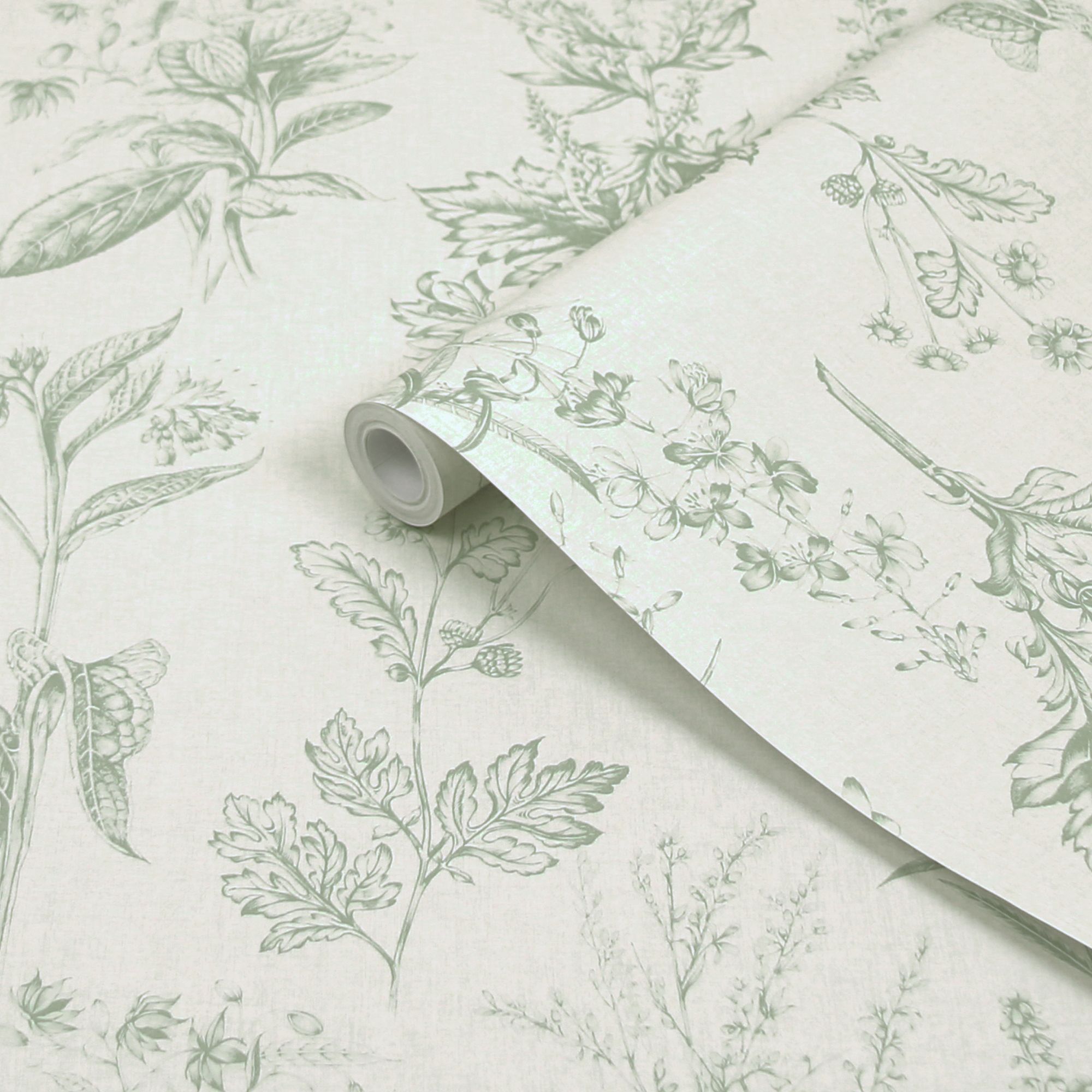 Superfresco Easy Sage Herbarium Smooth Wallpaper