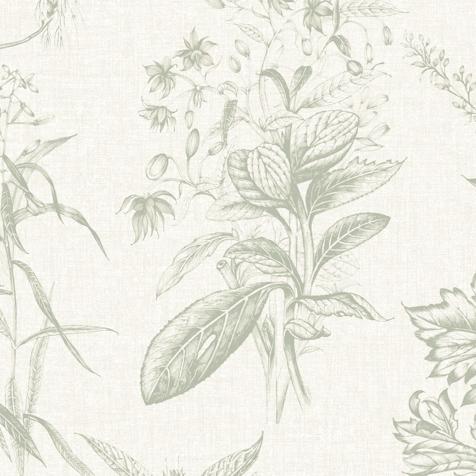 Superfresco Easy Sage Herbarium Smooth Wallpaper