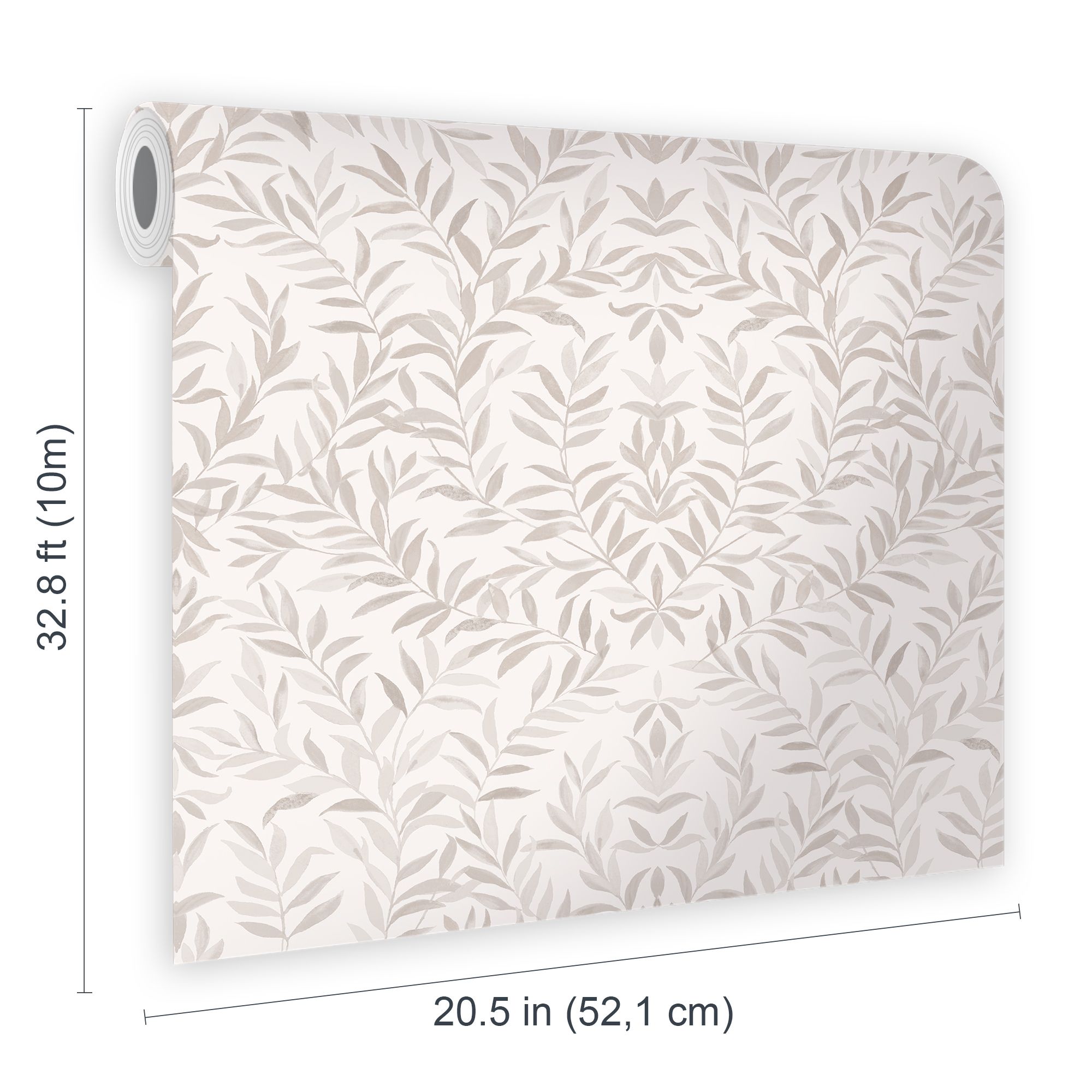 Superfresco Easy Salix Leaves Neutral Smooth Wallpaper