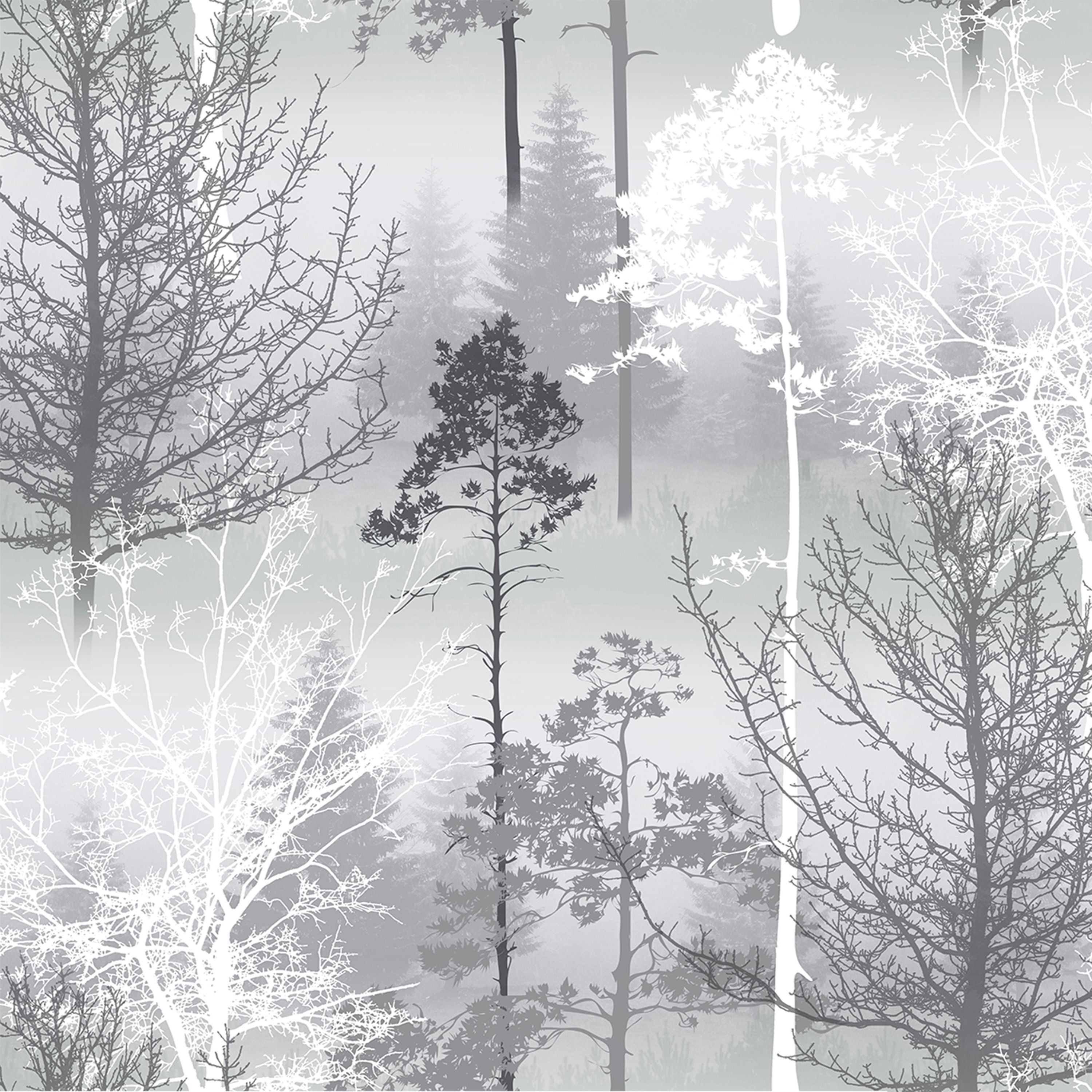 Superfresco Easy Sequoia Black Mica effect Tree Smooth Wallpaper Sample