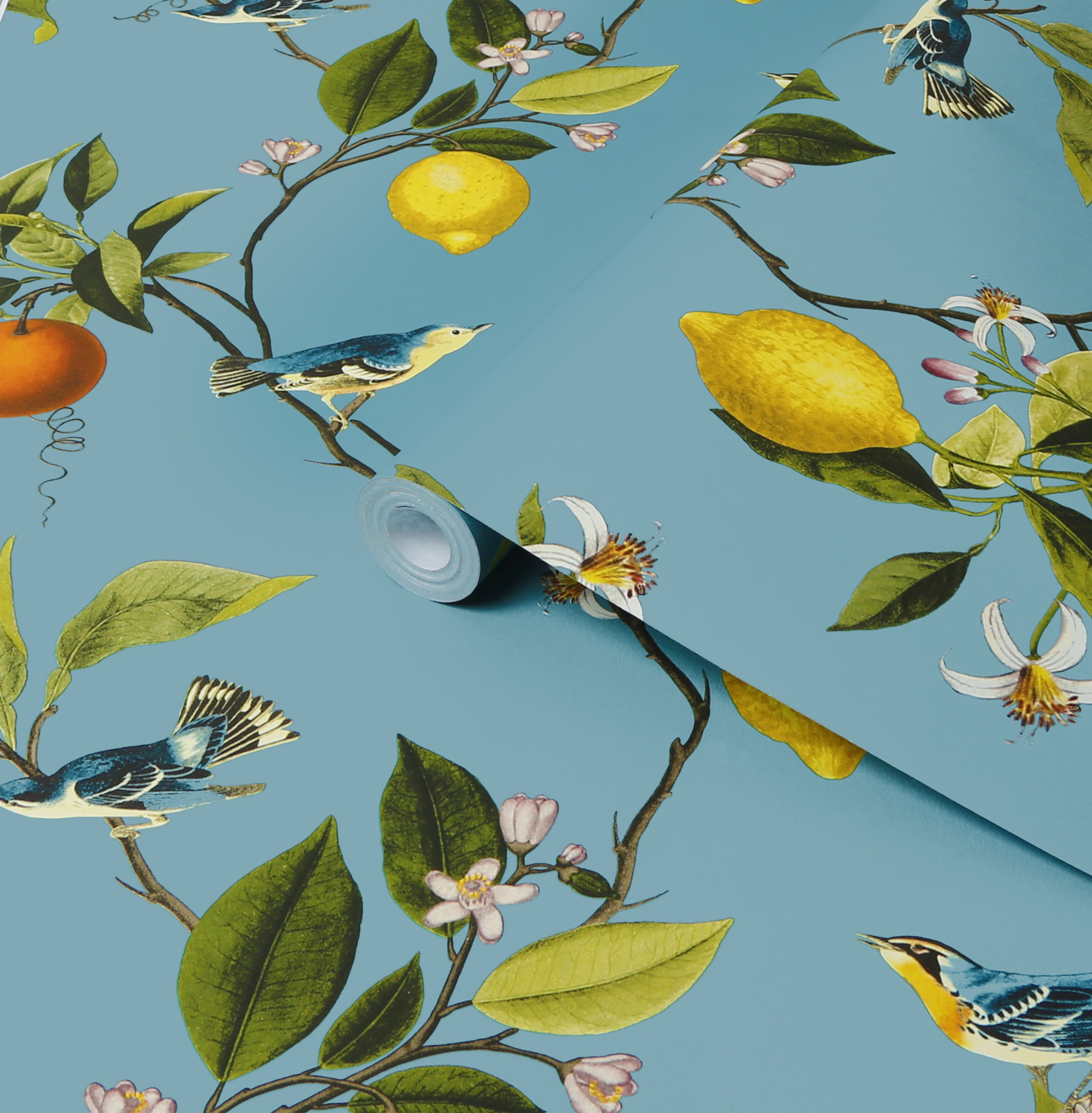 Superfresco Easy Sicilian Blue Trail Smooth Wallpaper