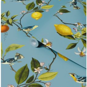 Superfresco Easy Sicilian Blue Trail Smooth Wallpaper