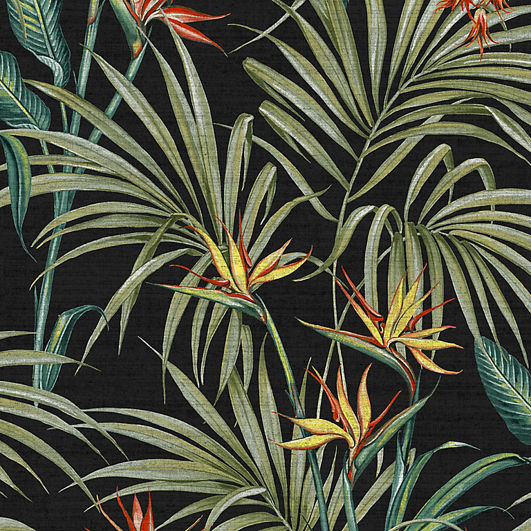 Superfresco Easy Sterlitzia Multicolour Leaves Smooth Wallpaper Diy At B Q - Palm Leaf Wallpaper B Q