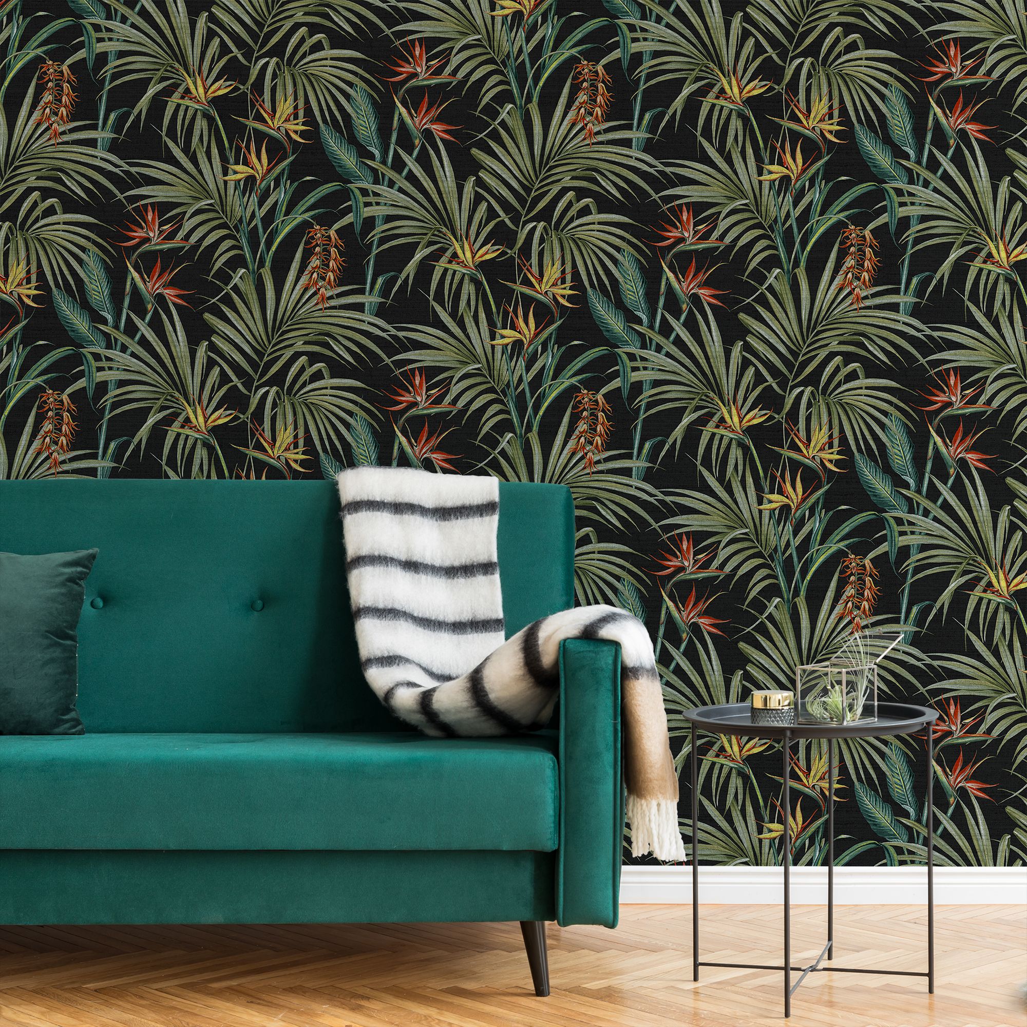 Superfresco Easy Sterlitzia Multicolour Leaves Smooth Wallpaper