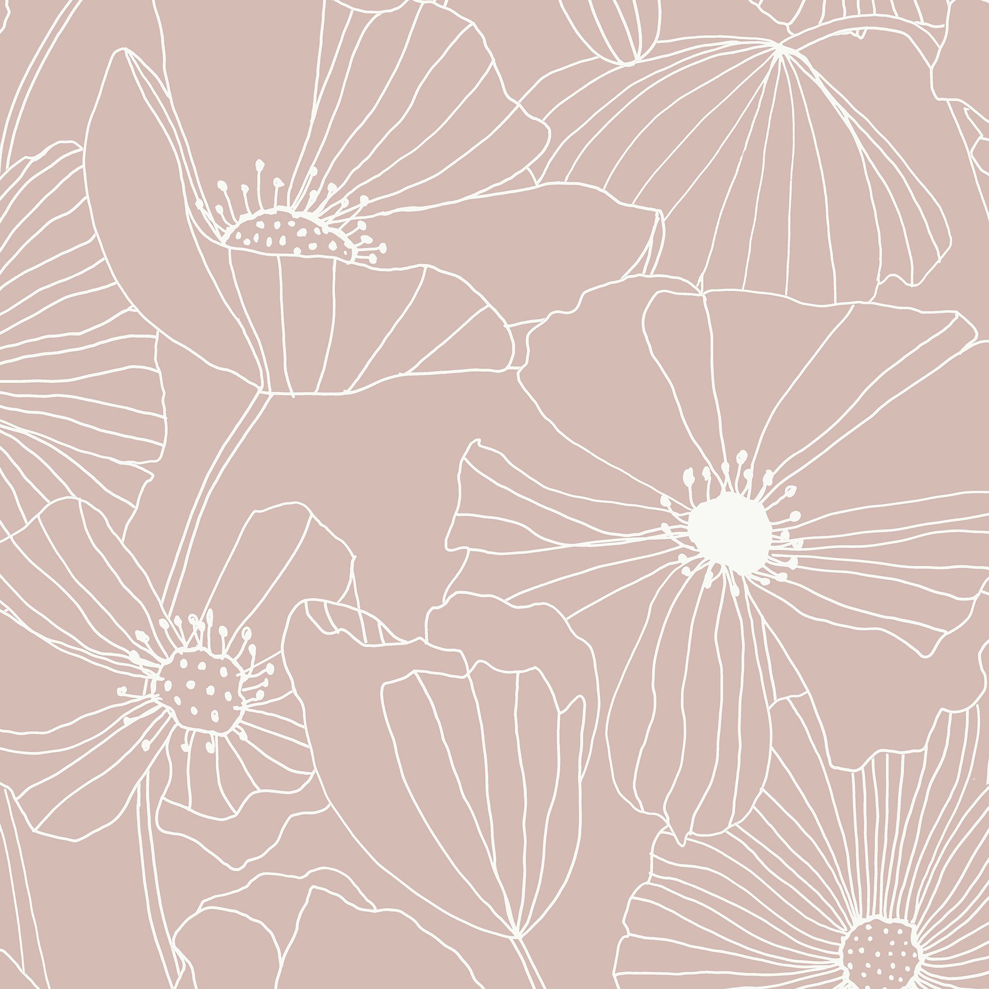 Superfresco Easy Vieve Pink Floral Smooth Wallpaper DIY at B&Q