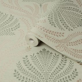 Superfresco Easy Whispy Sage Damask Smooth Wallpaper