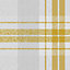 Superfresco Easy Yellow Fabric effect Tartan Smooth Wallpaper Sample