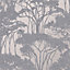 Superfresco Easy Zanzibar Grey Floral Textured Wallpaper