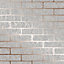 Superfresco Milan Grey Brick Rose gold effect Smooth Wallpaper