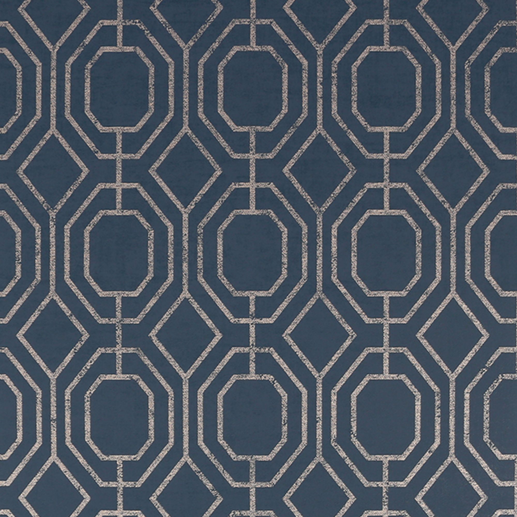 Superfresco Navy Geometric Smooth Wallpaper DIY at B&Q
