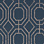 Superfresco Navy Geometric Smooth Wallpaper